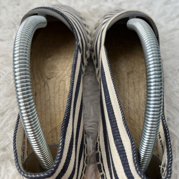 Soludos Striped Canvas Spadrilles Flat Shoes nautical canvas size EU 39/US 9 - Picture 5 of 8